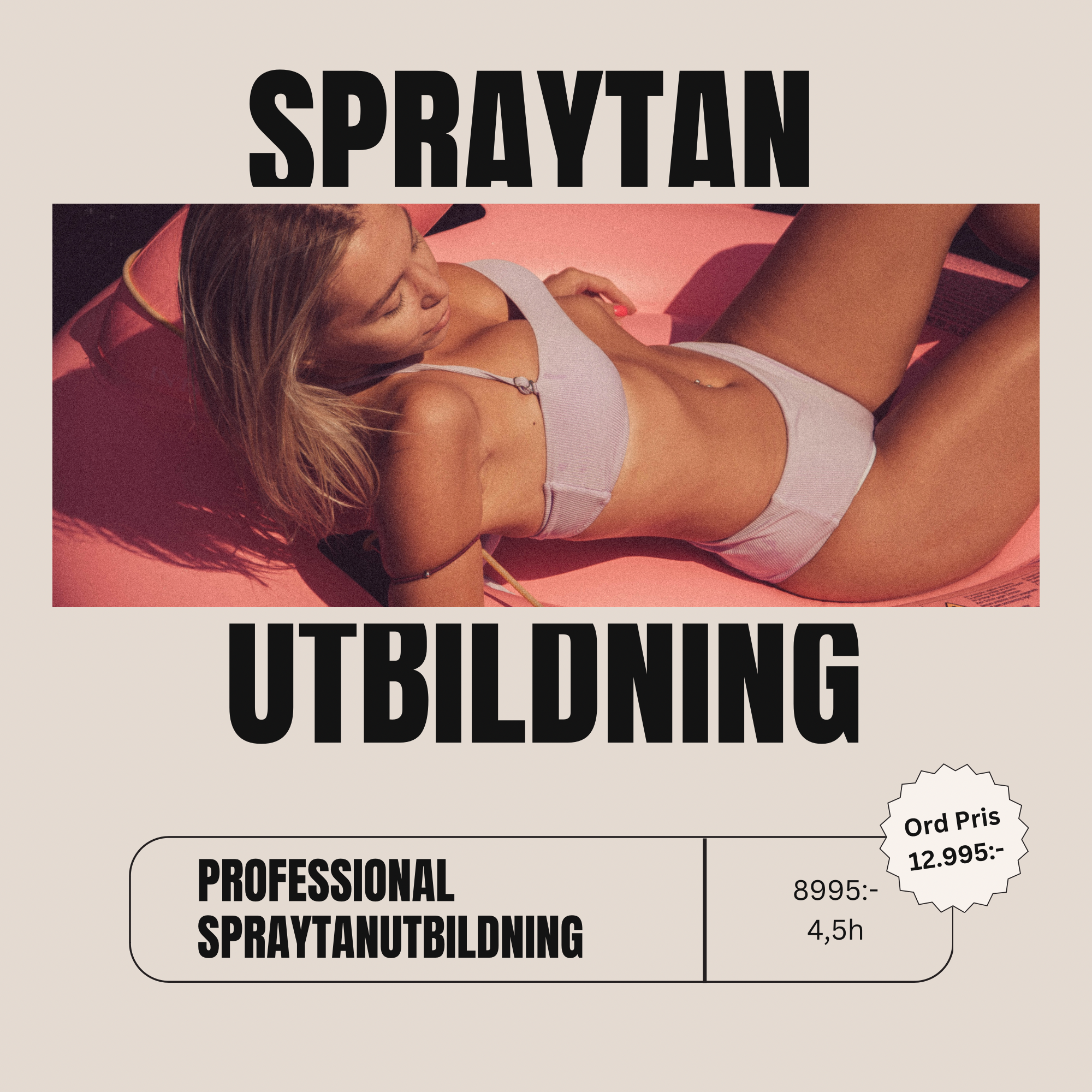Spray tanning training Professional