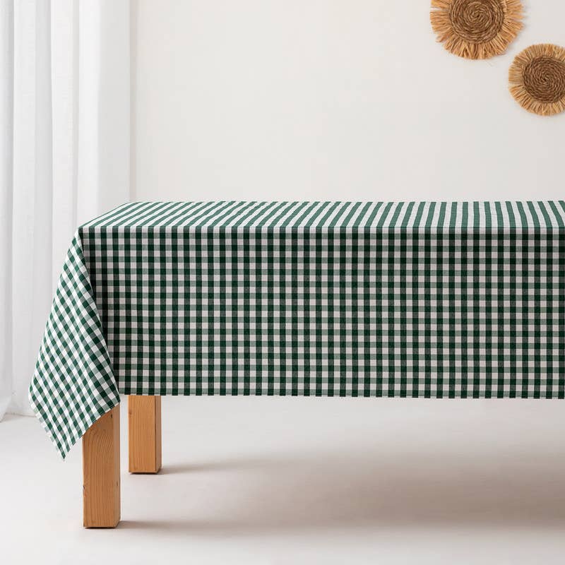 Rutig Duk Avtorkningsbar Grön 140x240 cm