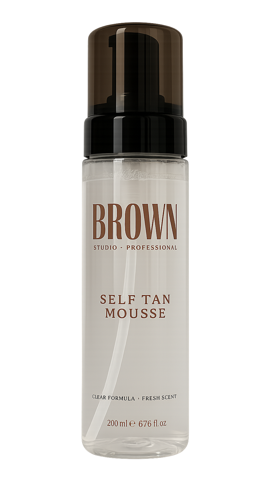 Brun utan sol - Clear Self Tan Mousse - BROWN