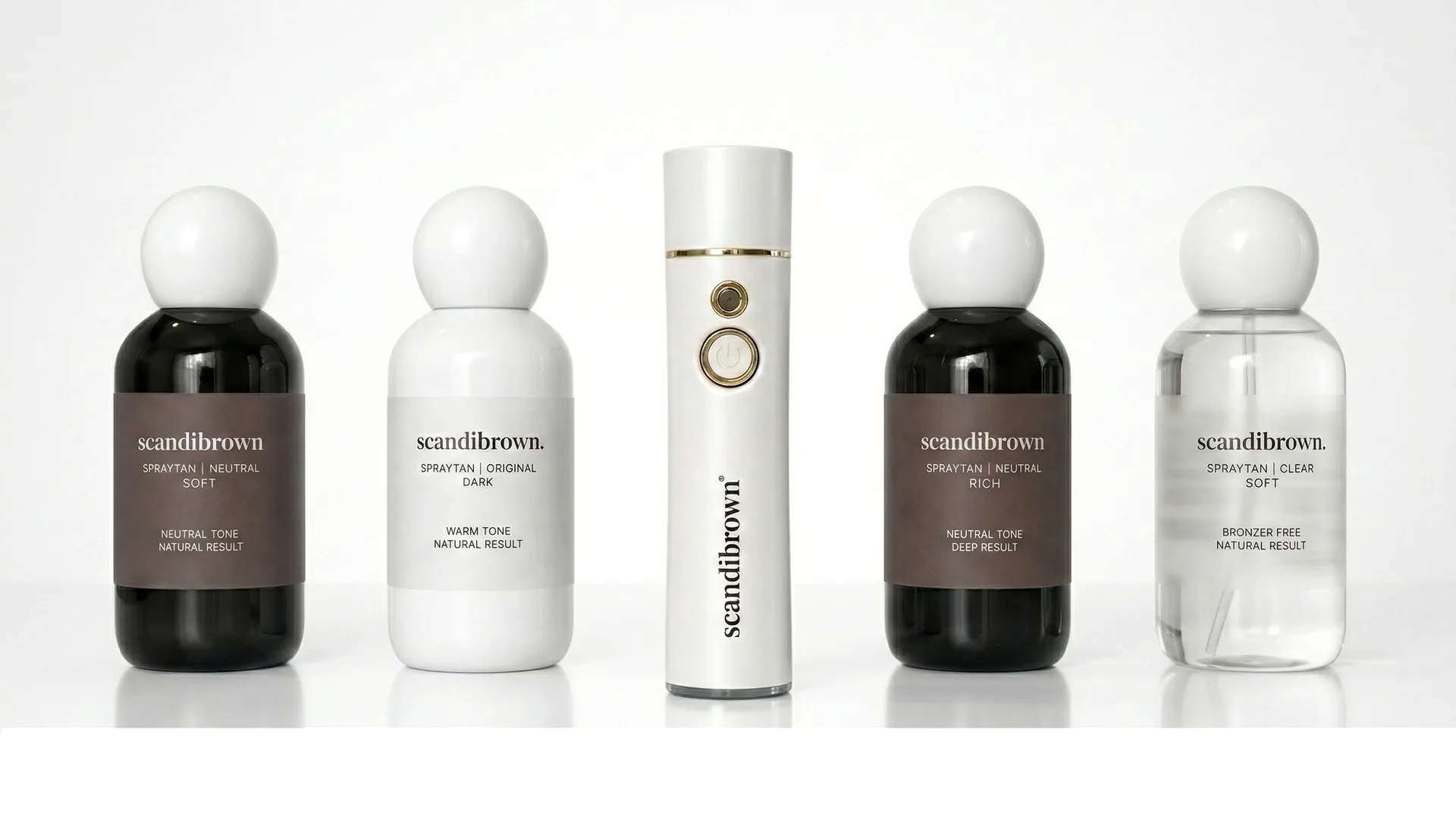 scandibrown spraytanprodukter – hela sortimentet